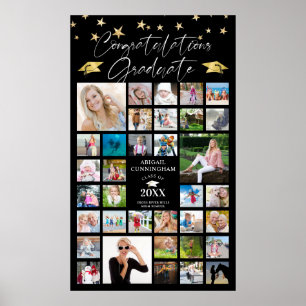 Gratulerart Grad-skript för fotokollage i studente Poster