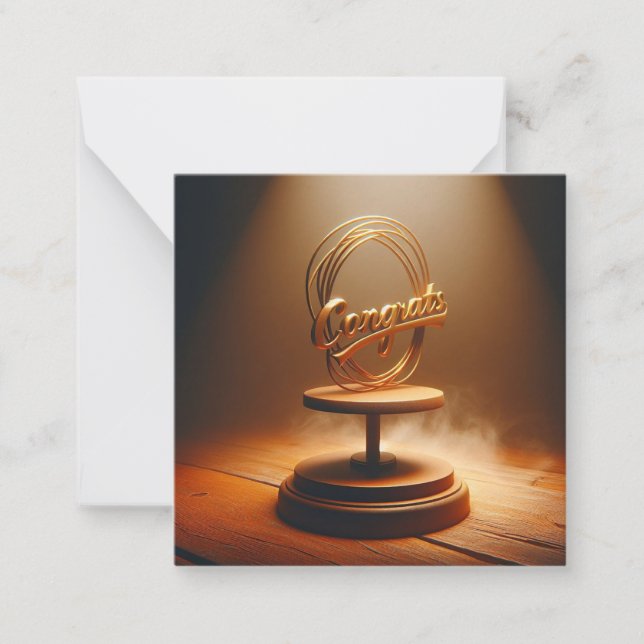 Gratulerart gratulationskort anteckningskort (Framsida)