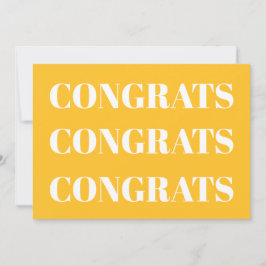 Gratulerart, gyllene gult, modernt kort