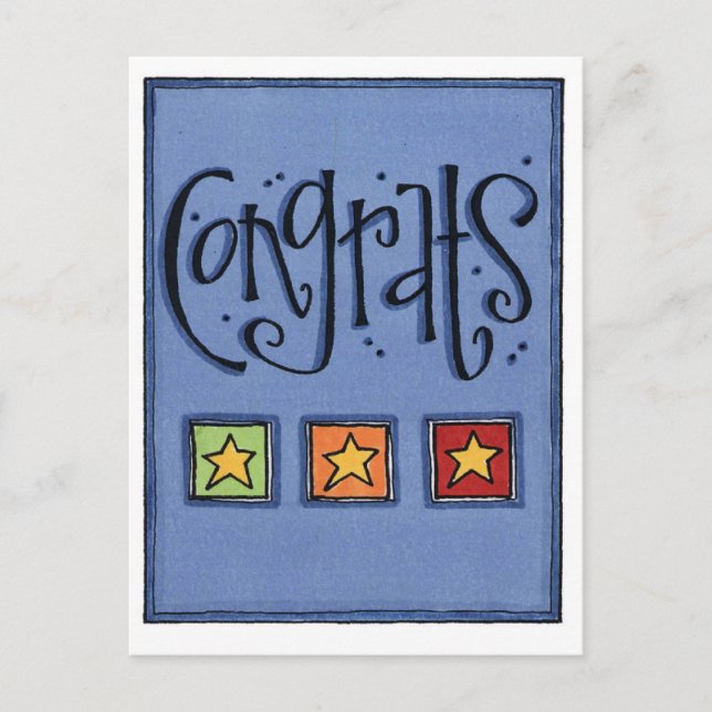 gratulerart kort (Framsida)