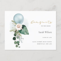 Gratulerart MEDDELANDE OM CUTE BALLOON BLOMMIGT GR