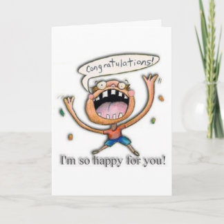 Gratulerart! Mig förmiddag som så är lycklig för Kort