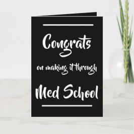 Gratulerart på att skapar det via Med-skolkortet Kort