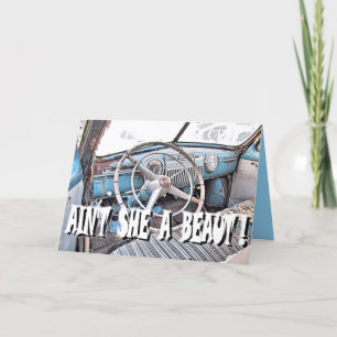 GRATULERART PÅ den NYA BILEN, kort