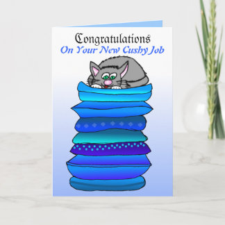 Gratulerart på ditt nya bekväma jobb kort