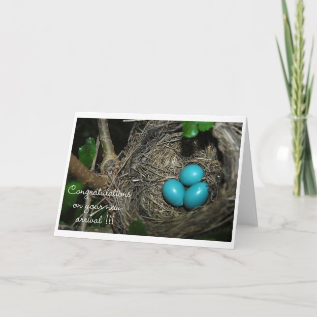 gratulerart på ny ankomst kort (Framsida)