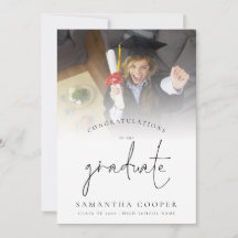 Gratulerart Student-meddelande om fotoövertäckning