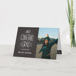 Gratulerart styrkort för studenten tack kort