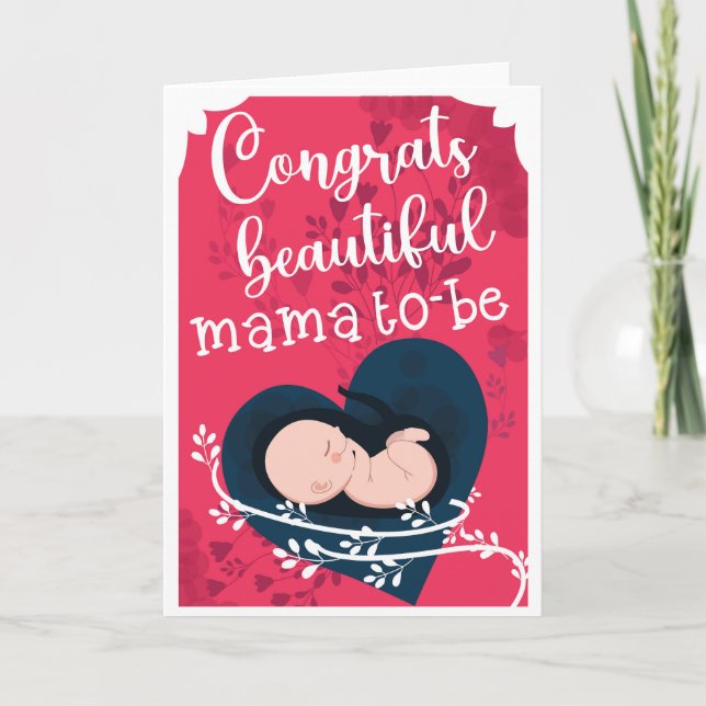 Gratulerart vackert Mamma att få kort (Framsida)