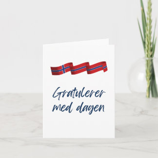 Gratulerer med dagen, Norska Grattis på födelsedag Kort