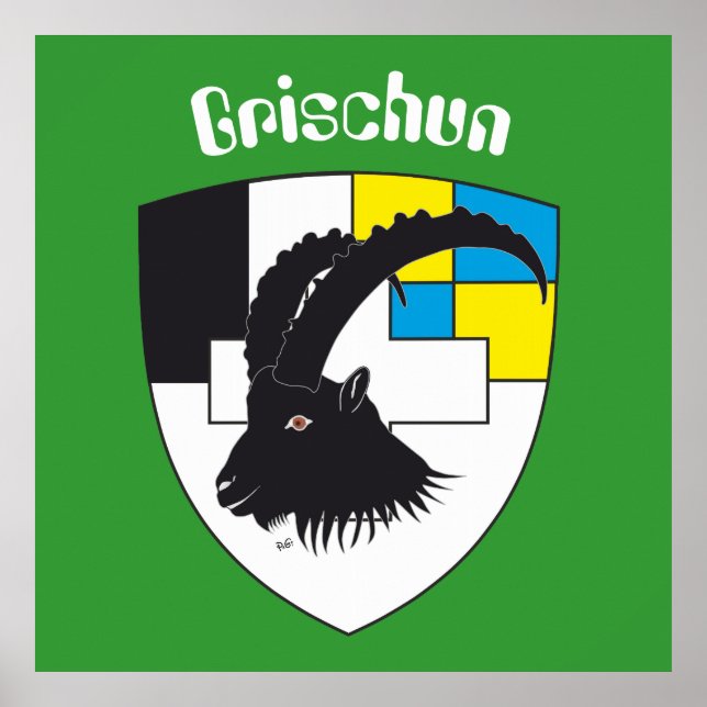 Graubünden Grigioni Grischun Poster (Framsidan)