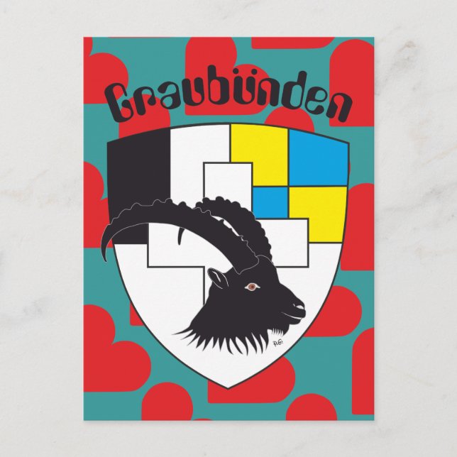 Graubünden Grischun Schweiz Suisse Postkarte Vykort (Framsida)