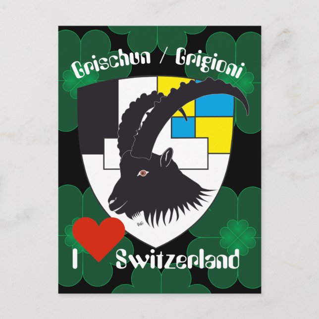 Graubünden Grischun Schweiz Suisse Postkarte Vykort (Framsida)