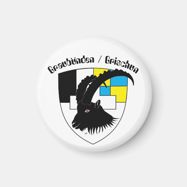 Graubünden Schweiz Magnet (Framsidan)