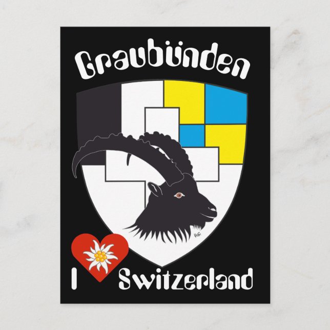 Graubünden Schweiz Postkarte Vykort (Framsida)