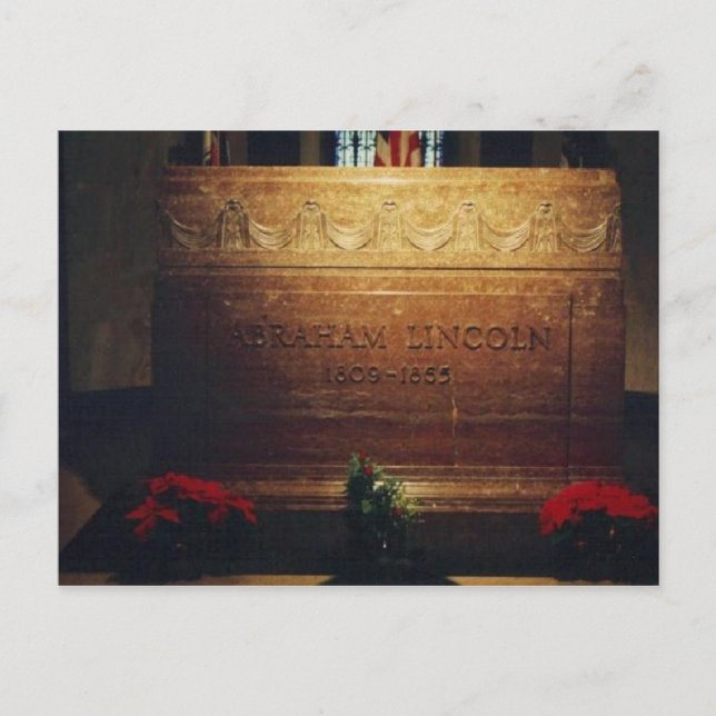 Grav av den berömda inbördeskrigpresident.en vykort (Framsida)