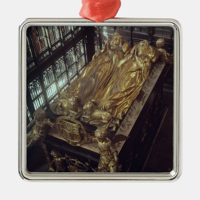 Grav av Henry VII och hans fru Julgransprydnad Metall (Framsidan)