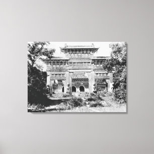 Grav av kejsaren Qing Taizong Canvastryck