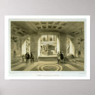 Grav av Napoleon (1769-1821) på Invalides, från  Poster