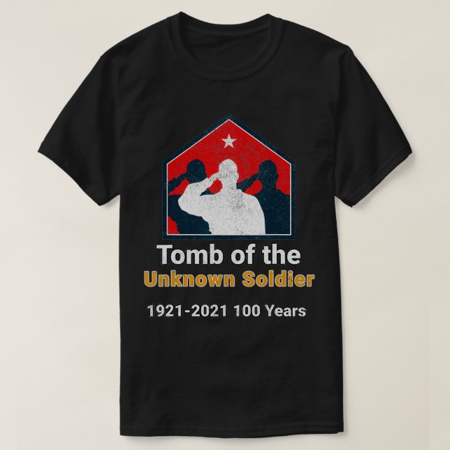 Grav av Okänd soldat 100-årsdagen 192120 T Shirt (Design framsida)