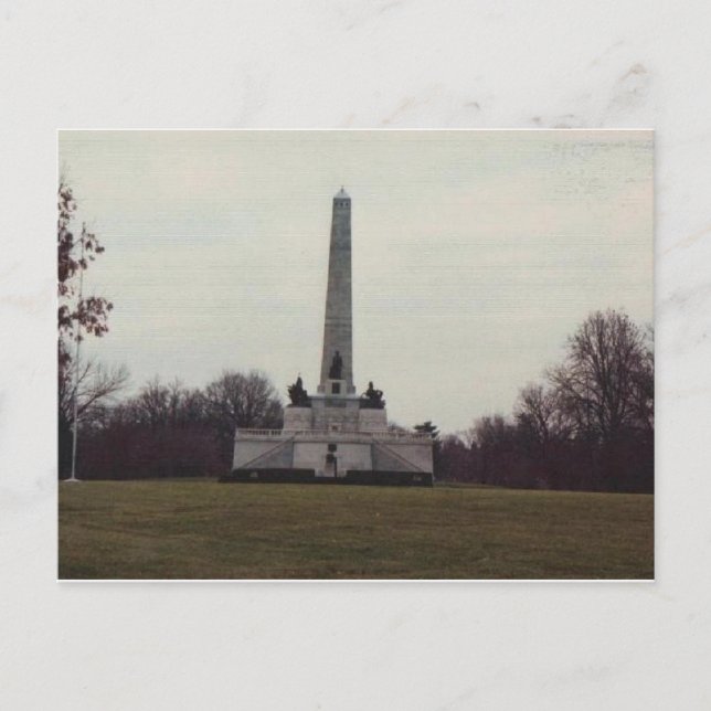 Grav av vår 16th President. Vykort (Framsida)