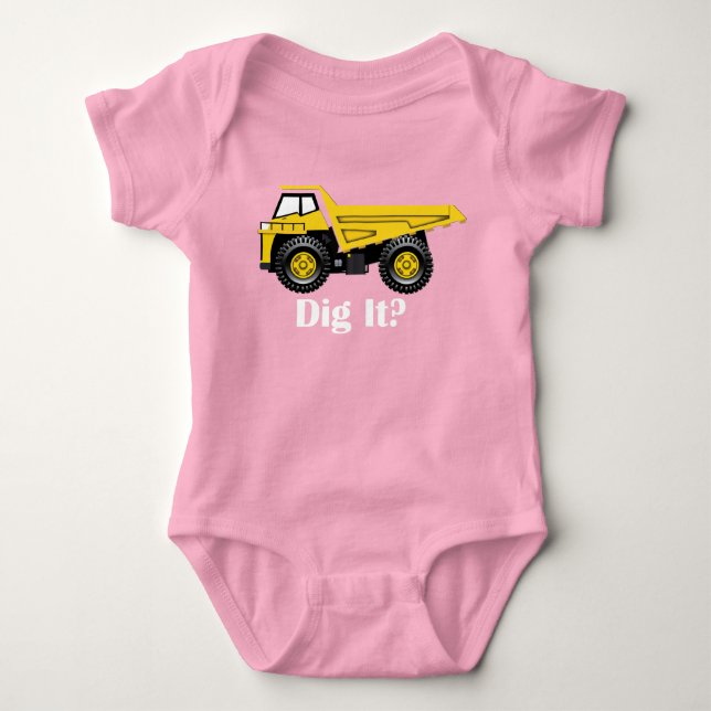 Gräv det? - Baby Jersey Bodykostym T Shirt (Framsida)