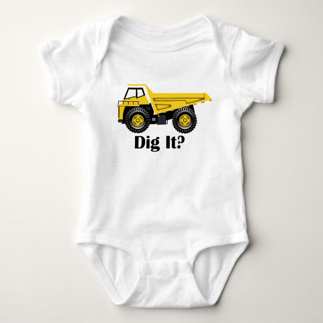 Gräv det? - Baby Jersey Bodykostyma  Tröja (Framsida)