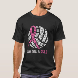 Gräv för en Medvetet för ren Rosa Volleyball Breas T Shirt