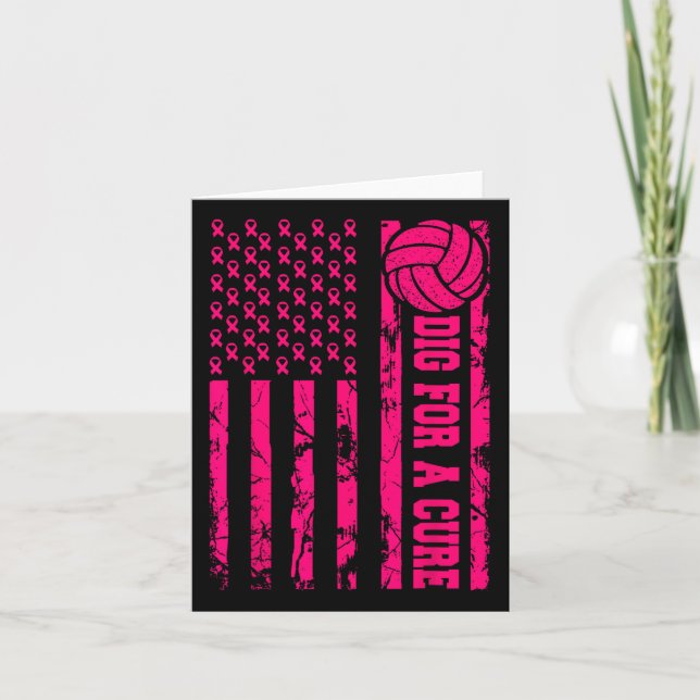 Gräv för en ren bröstcancer Rosa Ameri Kort (Framsida)
