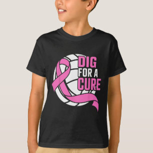 Gräv för en ren bröstcancermedvetenhet med volleyb t shirt