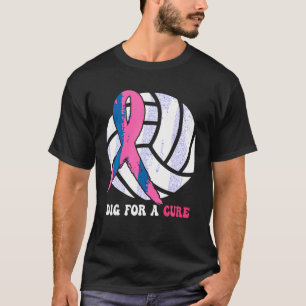 Gräv för en ren bröstcancermedvetenhet med volleyb t shirt