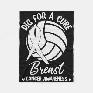 Gräv för Medveten Bledon volleyball Breast Cancer Fleecefilt