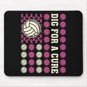 Gräv för ren Rosa av borstcancer i volleyboll Musmatta