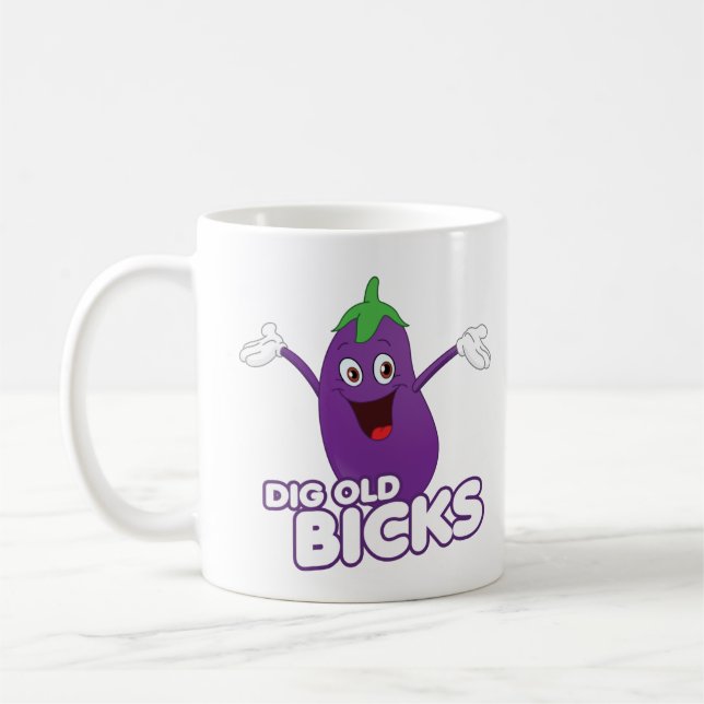 GRÄV GAMLA kärringar Kaffemugg (Vänster)