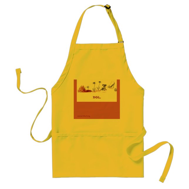 ’GRÄV’;  Hund Apron Förkläde (Framsidan)