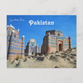 Grav i Bibi Jawindi i Uch Sharif Pakistan Vykort