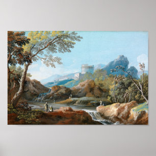 Grav i Cecilia Metella Giovanni Battista Busiri Poster