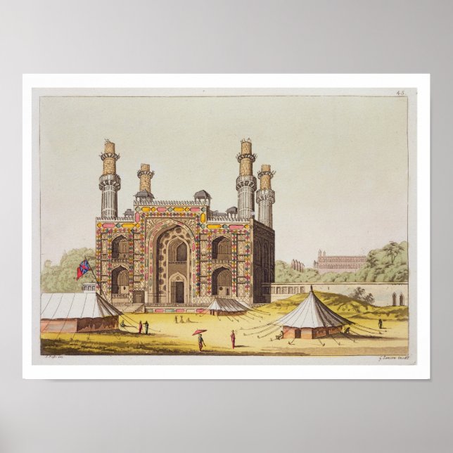 Grav i den mughalske kejsaren Akbar från Le Cos Poster (Framsidan)