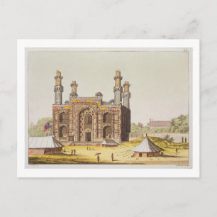 Grav i den mughalske kejsaren Akbar från Le Cos Vykort