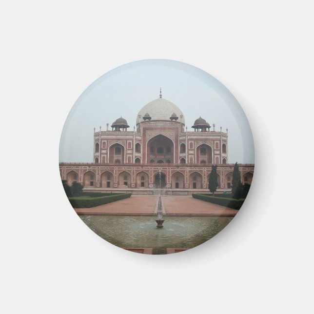 Grav i Humayun Delhi Indien Magnet (Framsidan)