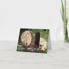 Grav i Kristus Risen Jesus Christian Notecard Art Kort