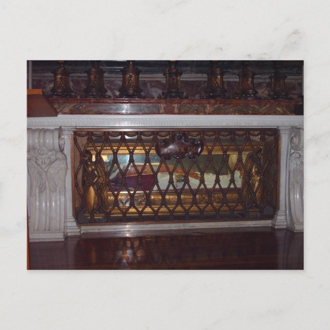 Grav i påven Saint Pius X Vykort (Framsida)