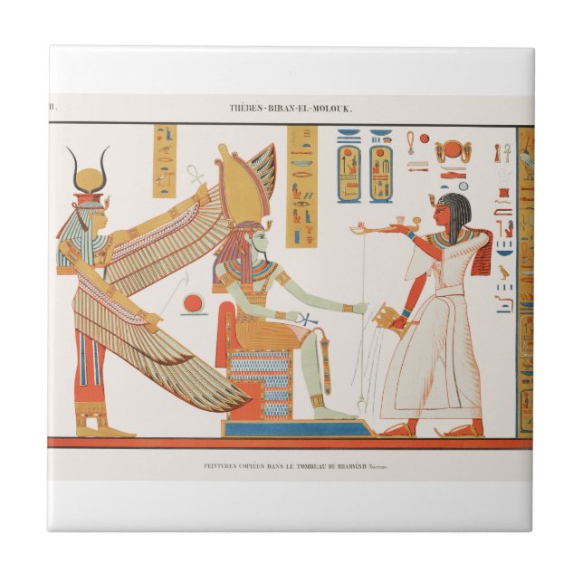 Grav i Ramses IV Egyptens antika konst Kakelplatta (Framsidan)