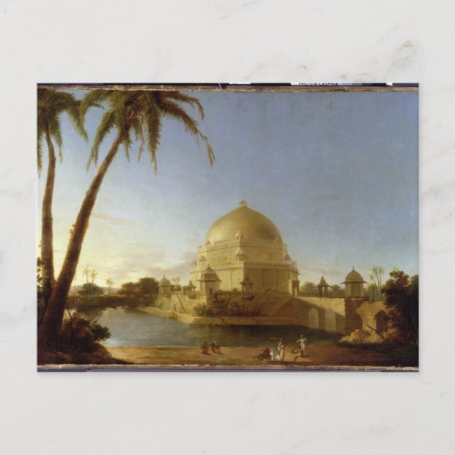 Grav i Sher Shah, Sasaram, Bihar, c.1790 (olja på Vykort (Framsida)