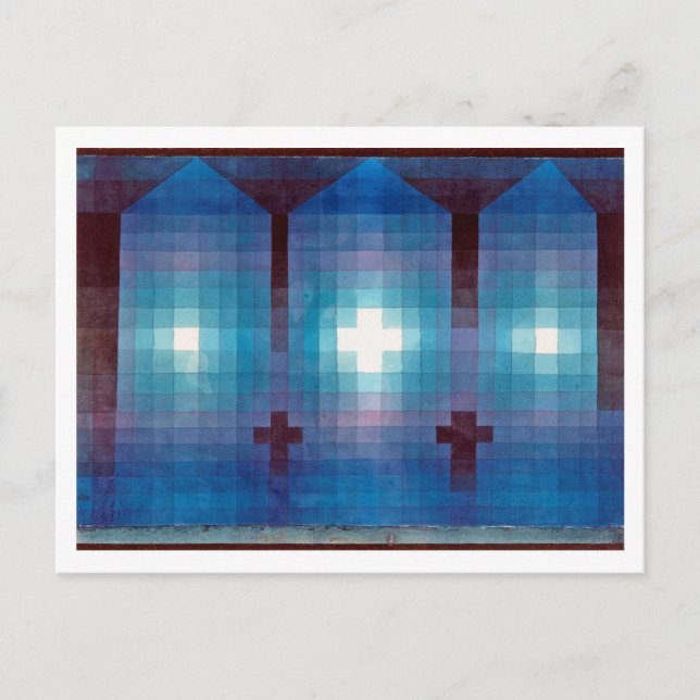 Grav i tre, Klee Vykort (Framsida)