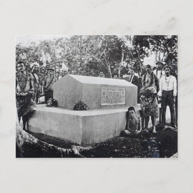 Grav i Tusitala Vykort (Framsida)