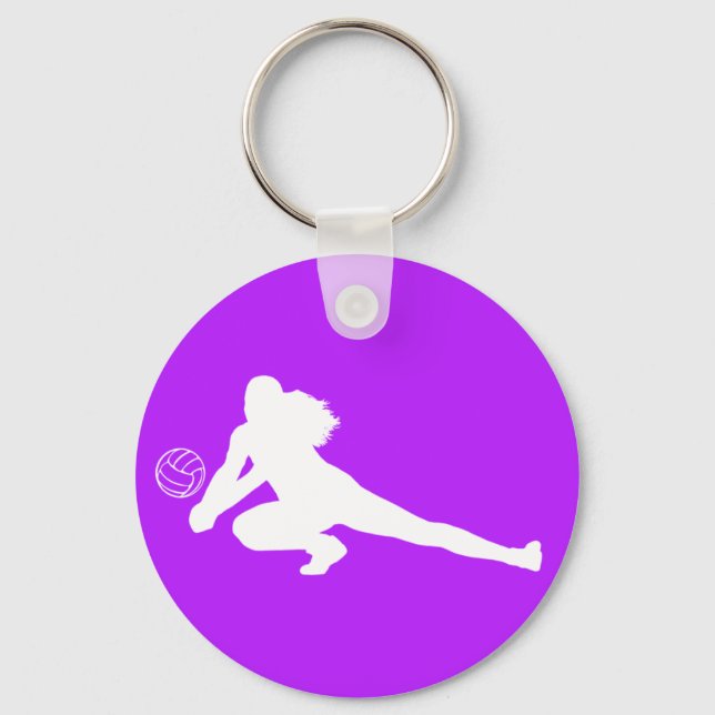 Gräv Lila för Silhouette-nyckelkedja Nyckelring (Framsida)