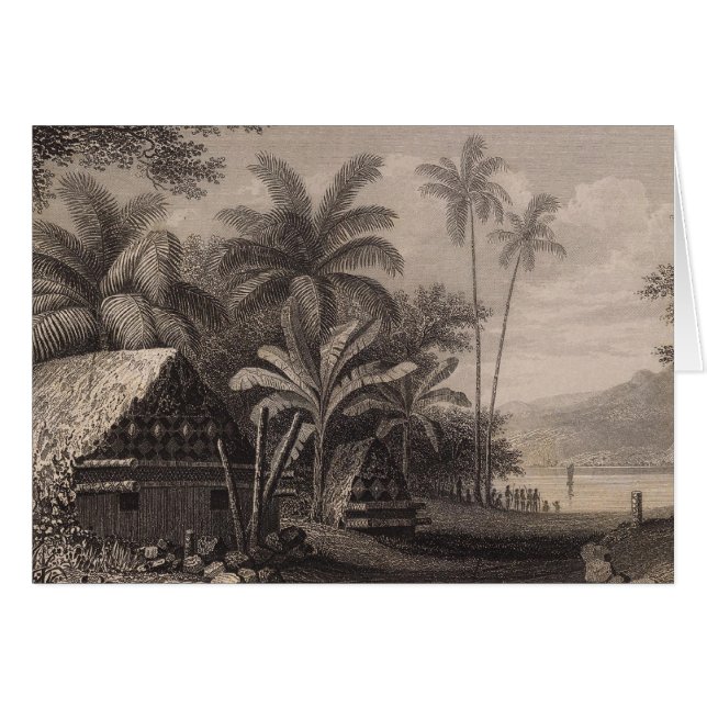 Grav, Muthuata, Fiji Hälsningskort (Framsidan Horizontal)