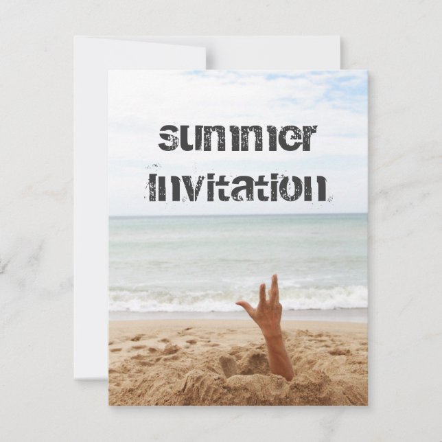 Gräv ut mig! inbjudningar (Framsida)