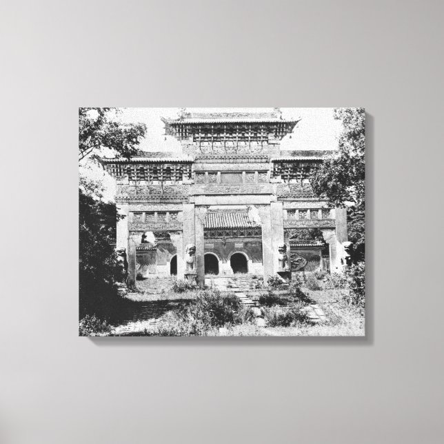 Grav vid kejsaren Qing Taizong Canvastryck (Framsida)